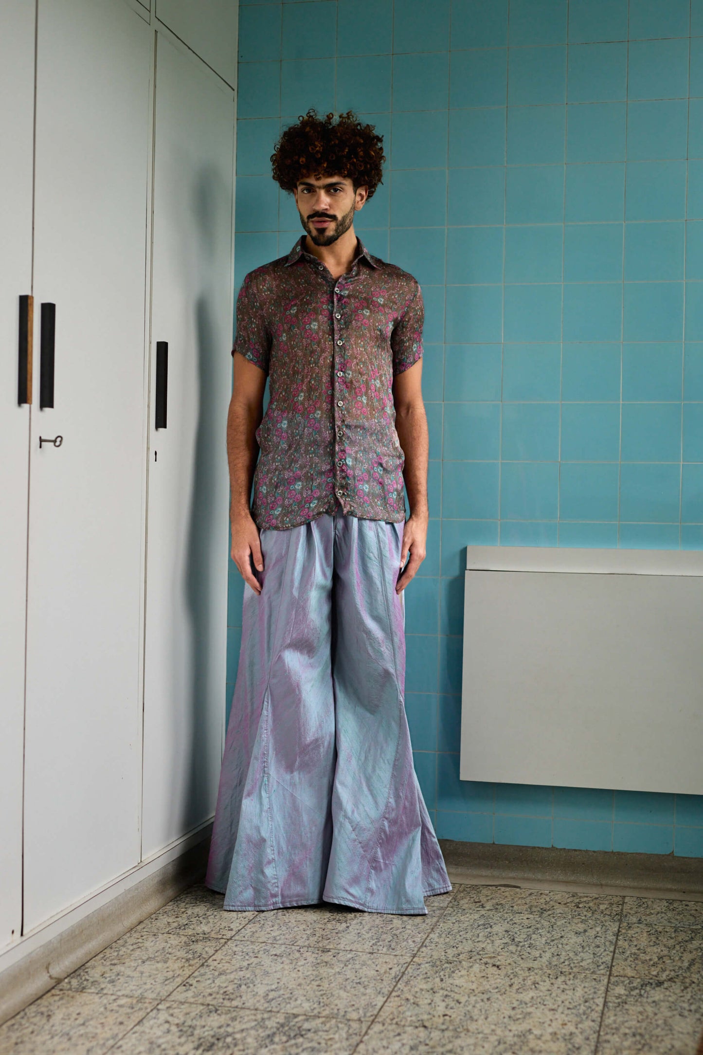 Camisa em Musseline de seda - Floral