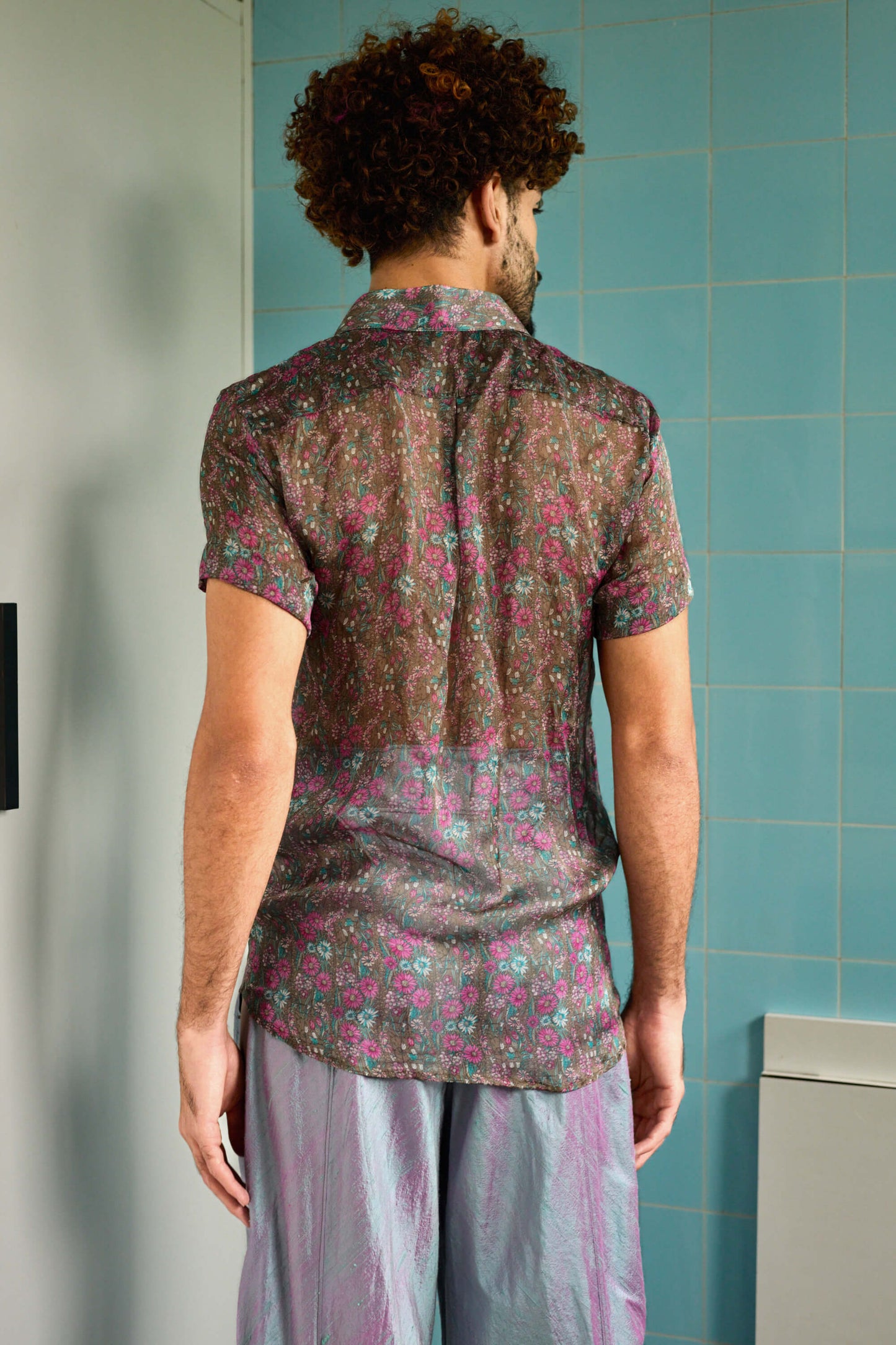 Camisa em Musseline de seda - Floral