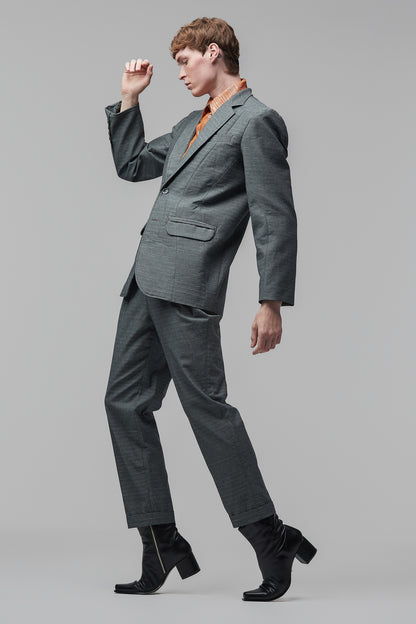 Blazer com Recortes Sinuosos - Verde Opaco