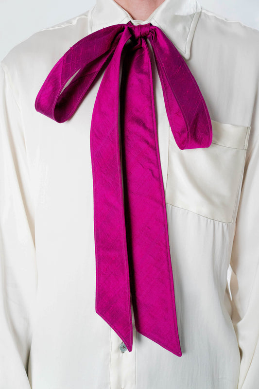 Fita Shantung de Seda - Rosa
