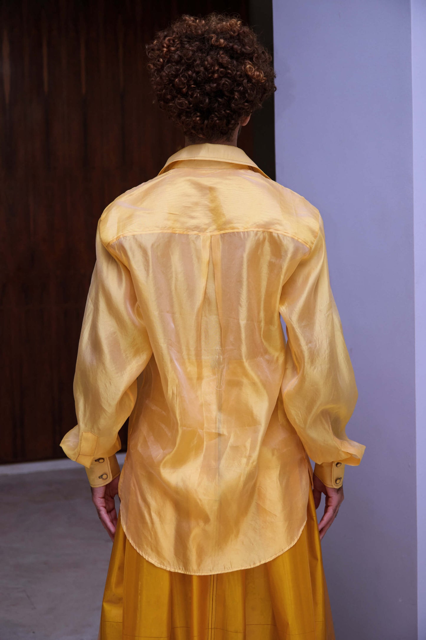 Camisa Changeant - Amarelo