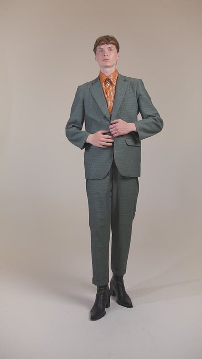 Blazer com Recortes Sinuosos - Verde Opaco